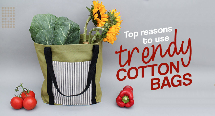 trendy cotton bags