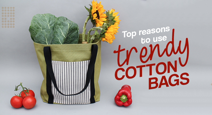 trendy cotton bags
