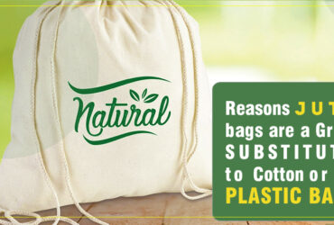 Jute bags are a great substitute to cotton or plastic bags